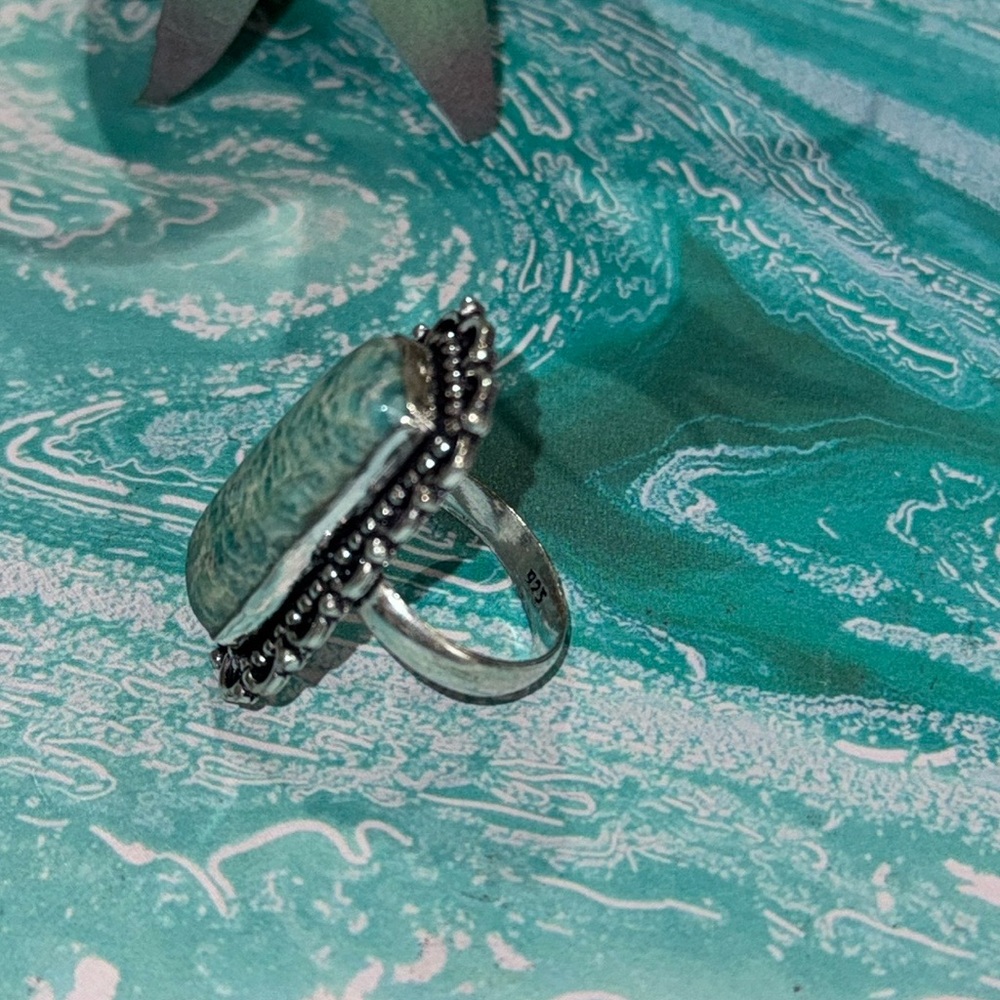 Silver Amazonite Ring - image 4